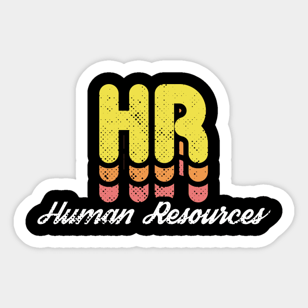 Retro HR Human Resources Sticker by rojakdesigns